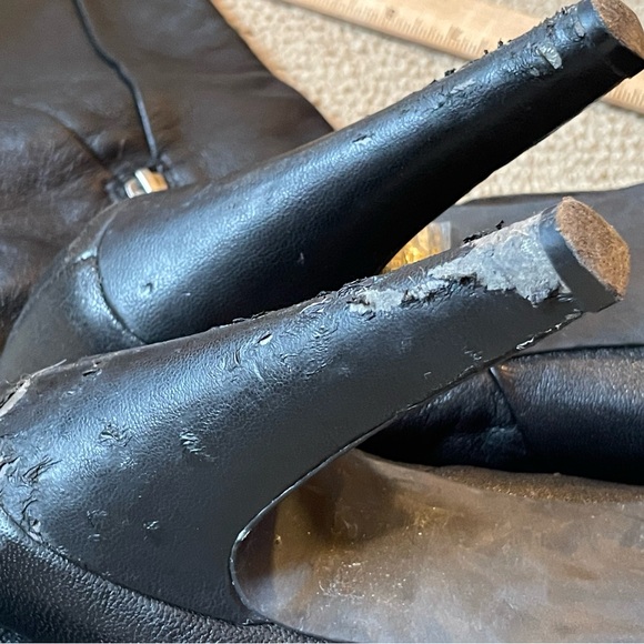 Jessica Simpson Alany Black Boot w Platform & Decorative Zipper; 8B See Callout! - Picture 10 of 12